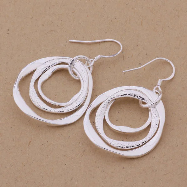 Elegant 925 Sterling Silver Stud Earrings for Women