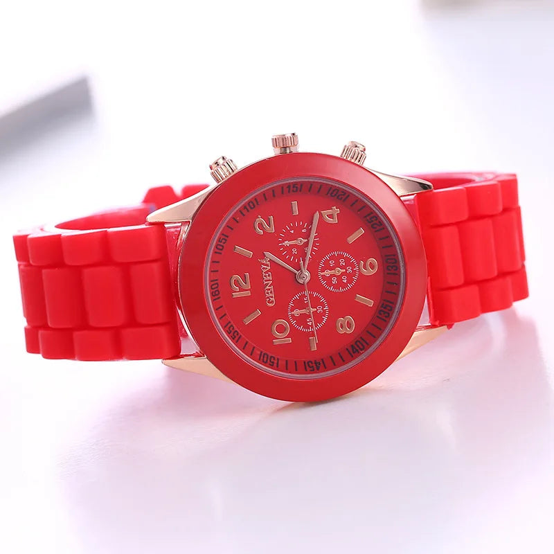 Luxury Silicone Strap Quartz Watch for Women by MALEY LifeStyle