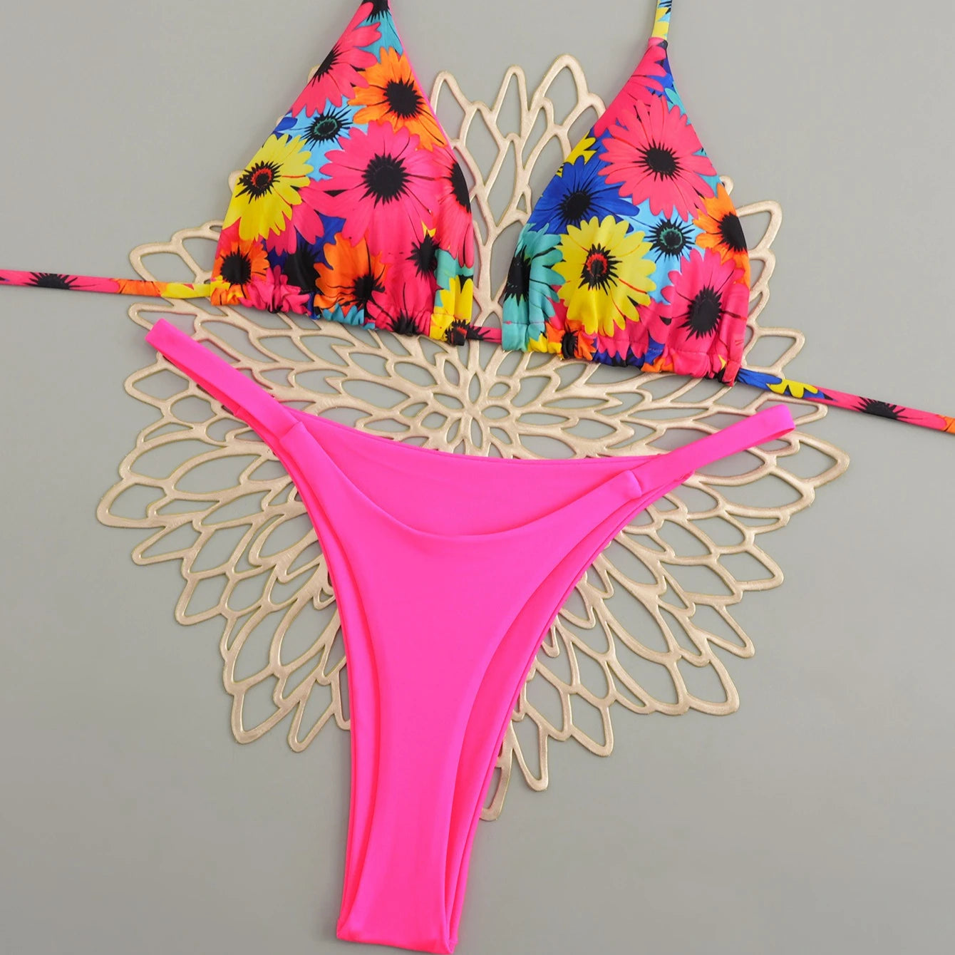2026 Polyester Sexy Brazilian Bikini Set for Women