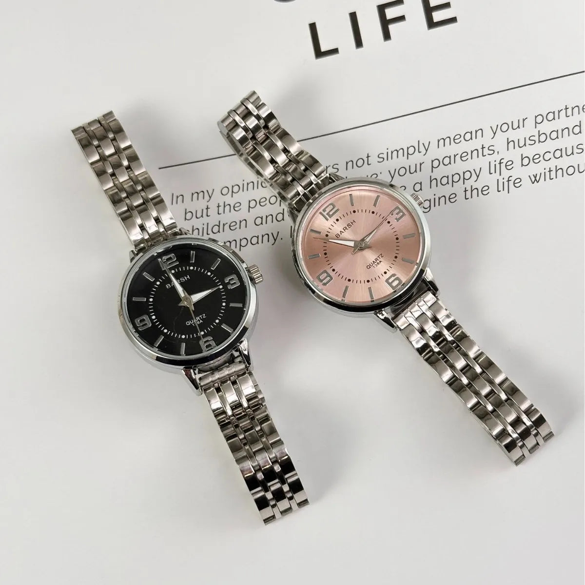 Elegant Ultra-thin Women's Alloy Watch for Fashionable Casual Wear
