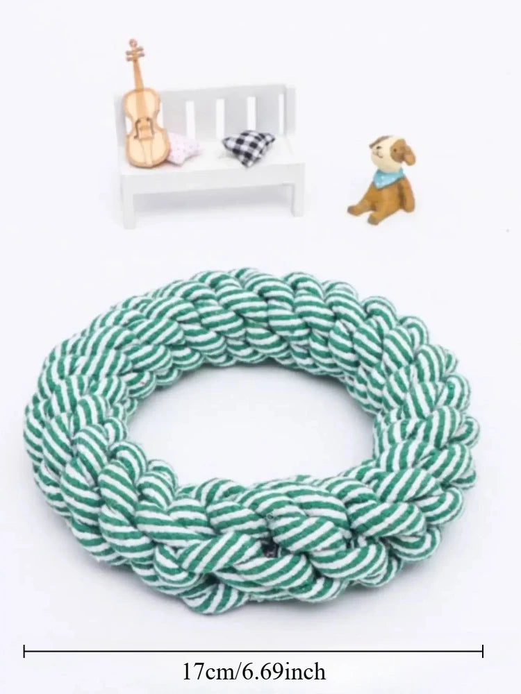 Durable Linen Pet Dog Rope Toy for Medium Large Dogs