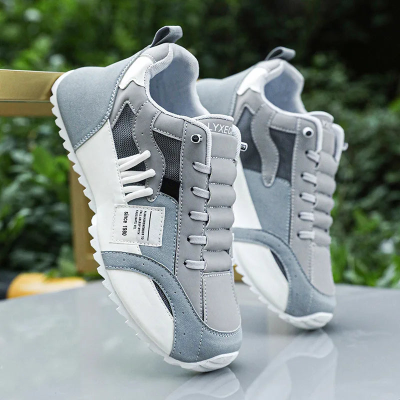 Men's Summer Mesh Breathable Running Sneakers for Outdoor Use