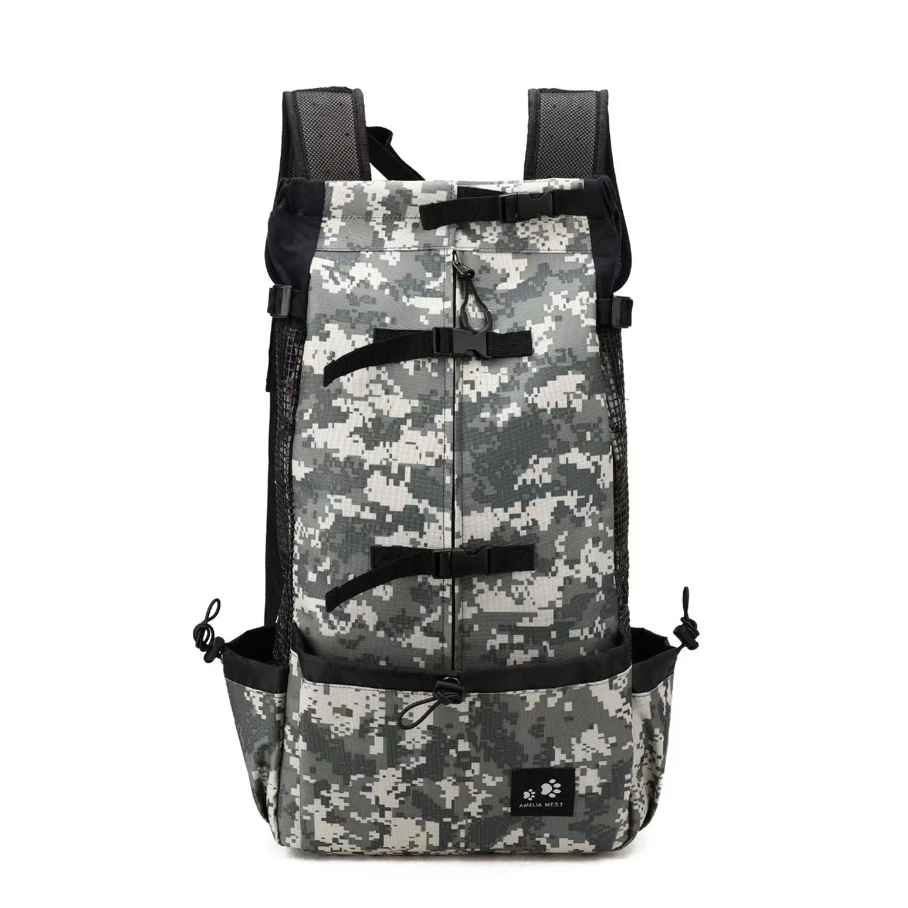 Durable Adjustable Nylon Pet Carrier Backpack for Medium Dogs
