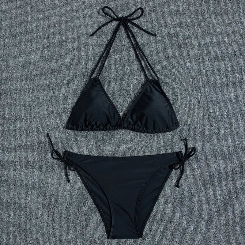 Floral Print Push Up Bikini Set for Women in Polyester Blend