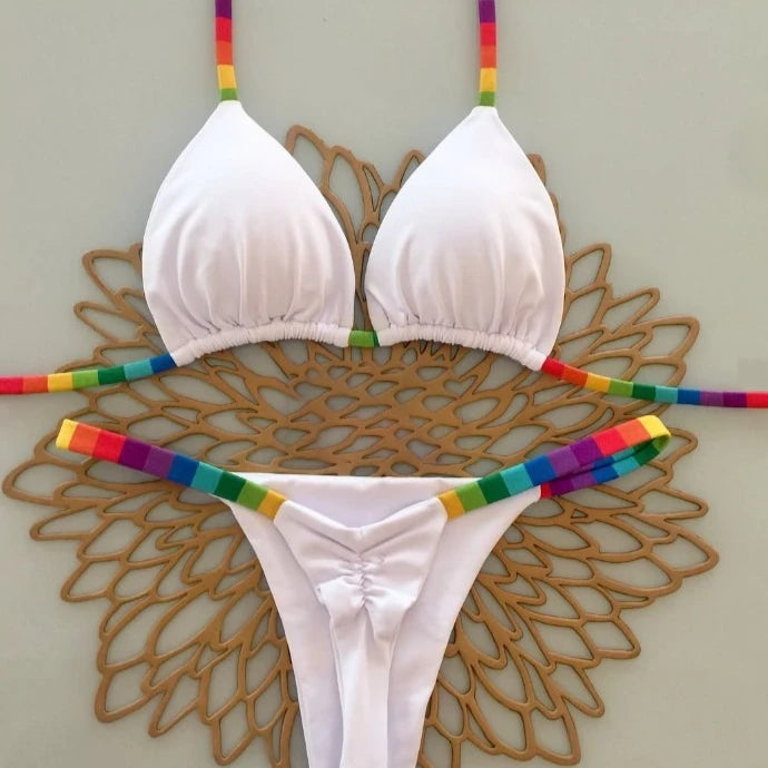 2026 Polyester Sexy Brazilian Bikini Set for Women
