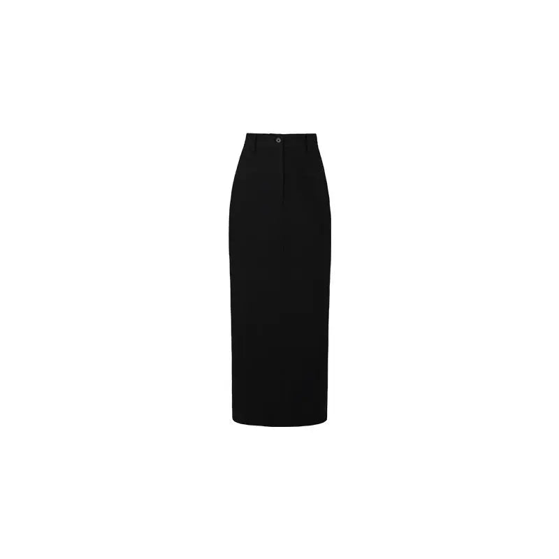 Elegant Black Gray Long Skirt for Women by Qarkash