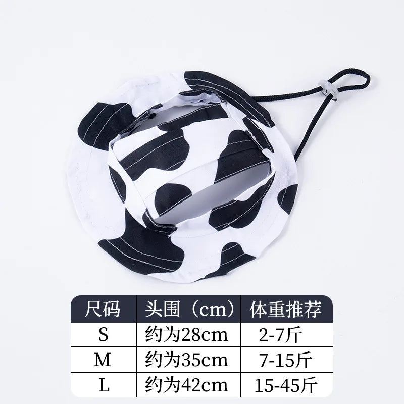 Fashionable Adjustable Dog Hat with Ear Holes for Sun Protection