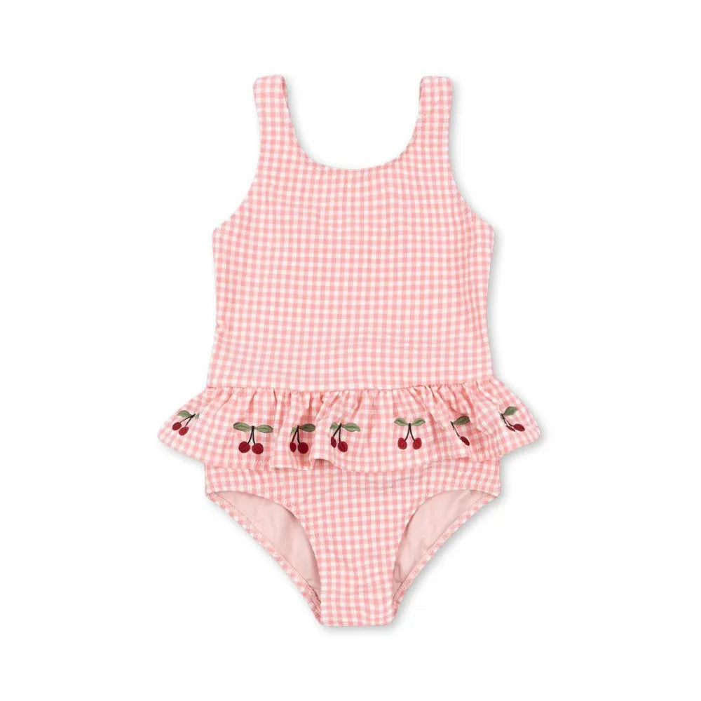 Cute Printed One-Piece Baby Girls Swimsuit for Summer