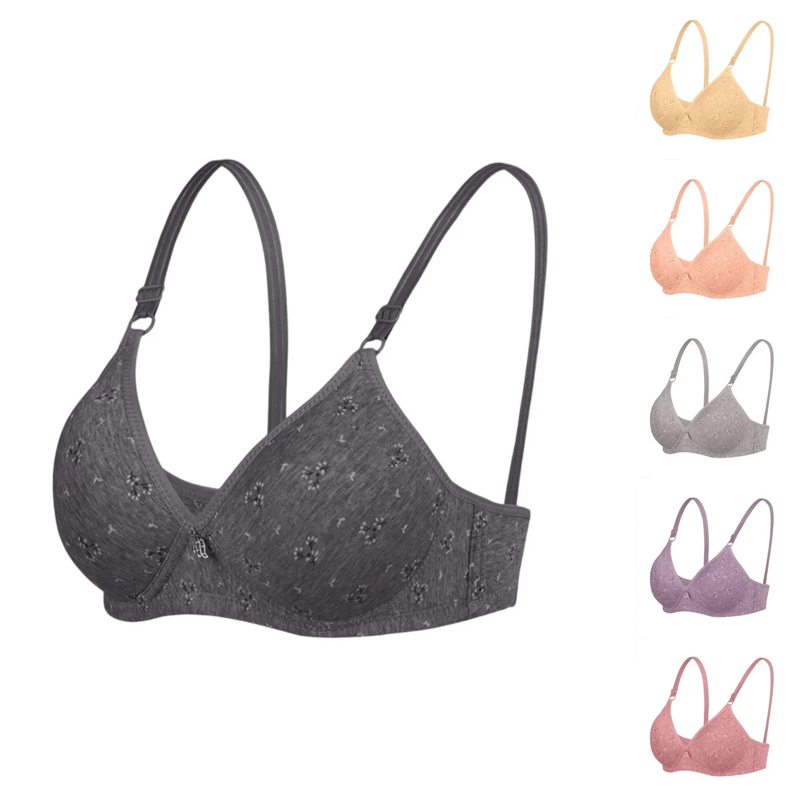 MALEY LifeStyle Women's Seamless Cotton Bra with Half Cup Design