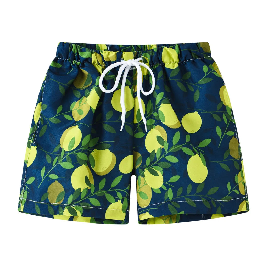 2026 Summer Boys Cartoon Swimming Trunks Beach Shorts