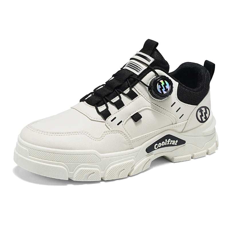 Men's Low-top Casual Sports Shoes with Rotating Buckle