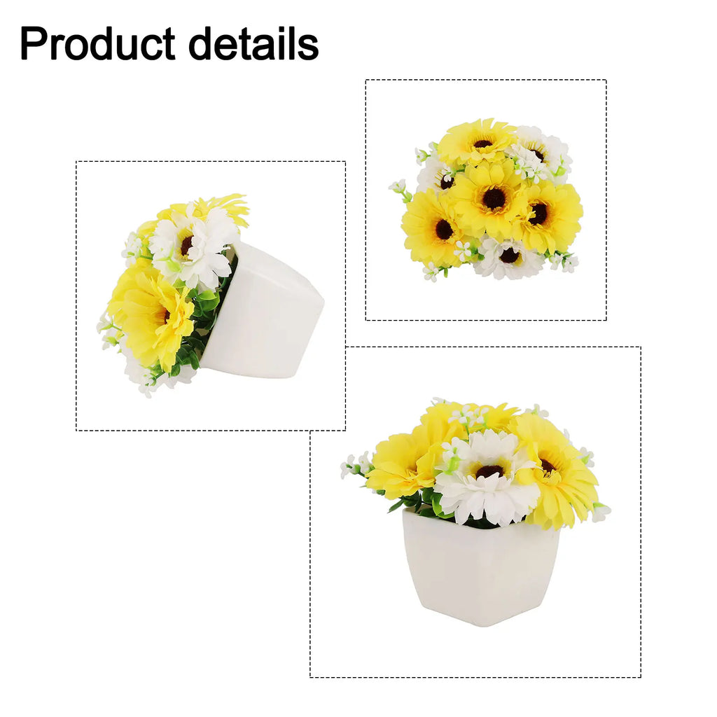 Purple Rose Artificial Potted Plant for Home and Garden