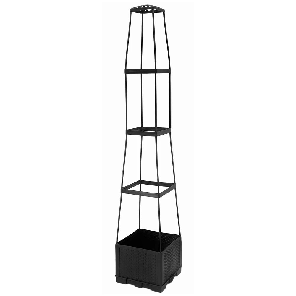 4 Tier Plastic Planter Stake Tower for Climbing Plants