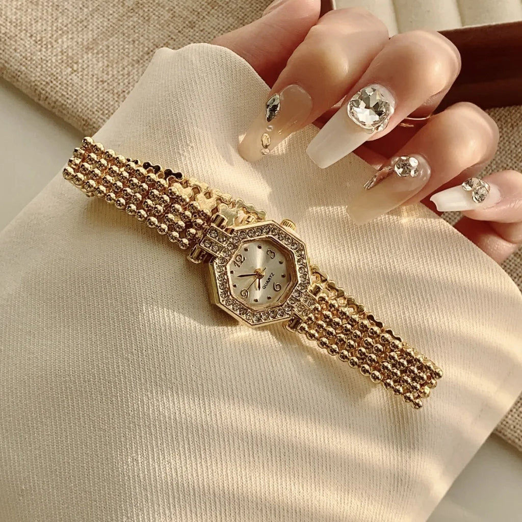 Elegant Gold Bracelet Watch for Women by KCALOE