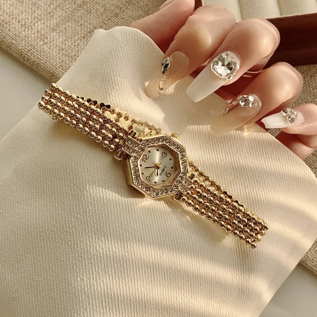 Elegant Gold Bracelet Watch for Women by KCALOE