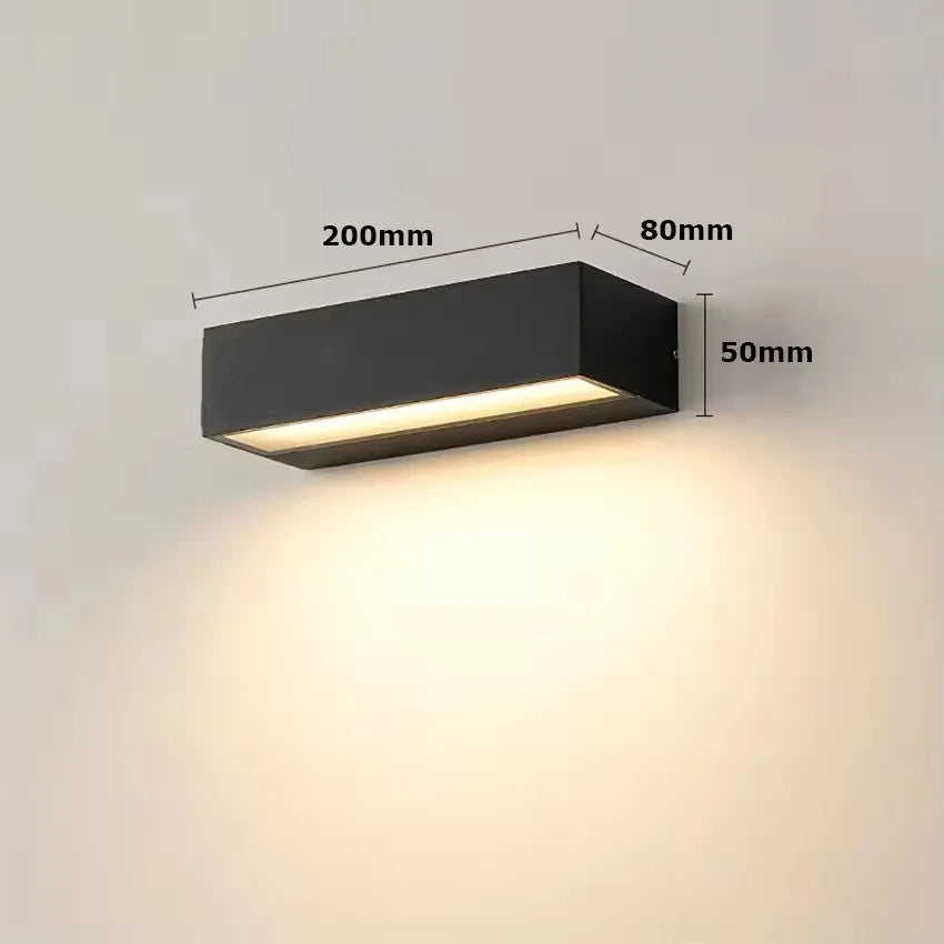 Contemporary Outdoor Wall Light Sconce for Garden and Porch