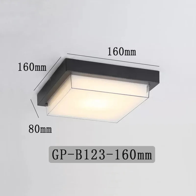 Modern Waterproof LED Wall Lamp for Outdoor Spaces