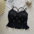 Floral Lace Spaghetti Strap Camisole for Women in Polyester