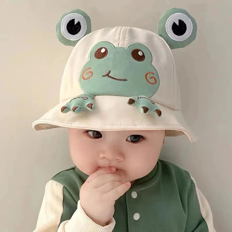 Cute Cotton Baby Bucket Hat for Kids Summer Outdoor Fun