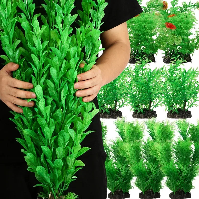 Artificial Green Long Willow Kelp for Aquarium Decoration