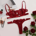 Lace Transparent Bra and Brief Set for Women by UXST