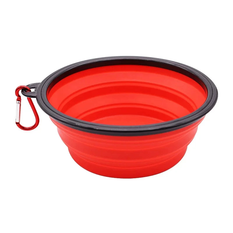 Collapsible Silicone Pet Travel Bowl for Food and Water