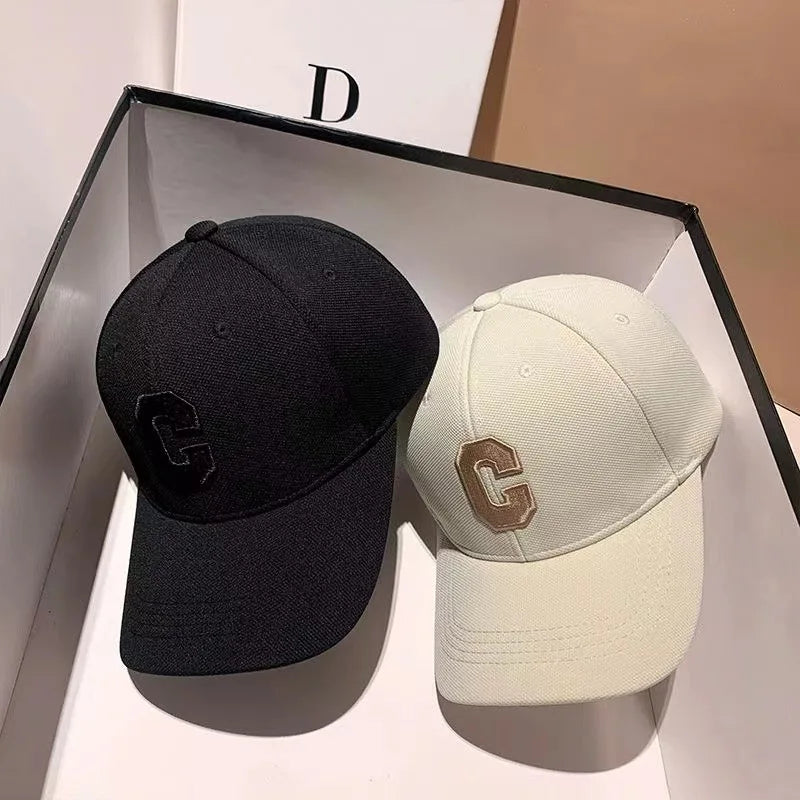 C Letter Embroidered Baseball Cap for Men and Women