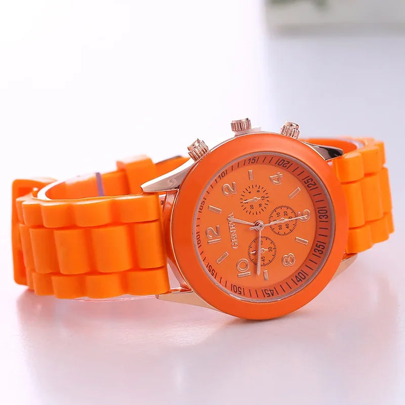 Luxury Silicone Strap Quartz Watch for Women by MALEY LifeStyle