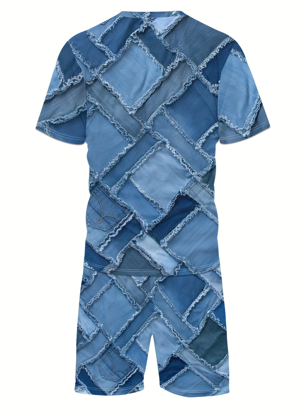 Men's Summer 2025 3D Printed Set - Casual and Comfortable