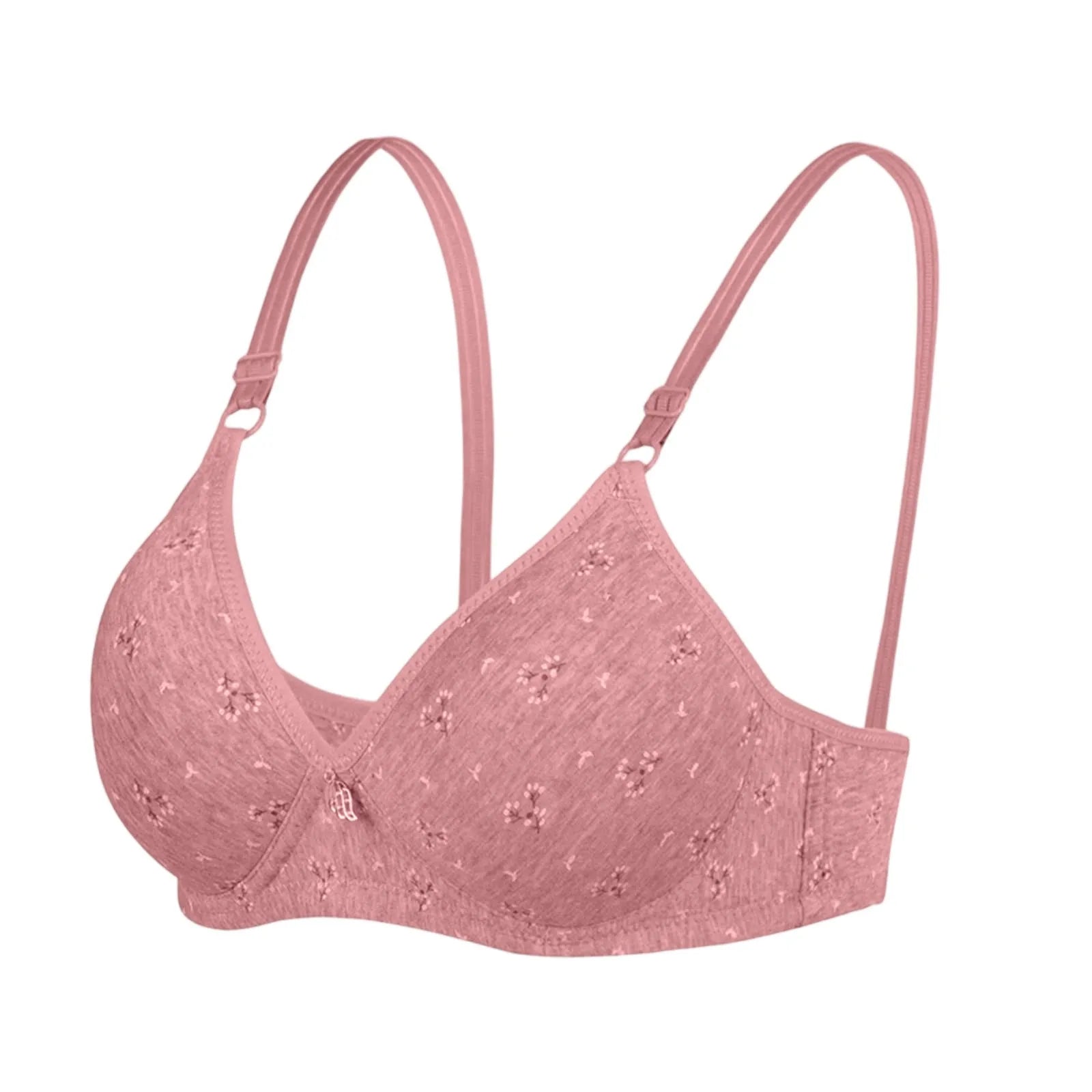 MALEY LifeStyle Women's Seamless Cotton Bra with Half Cup Design
