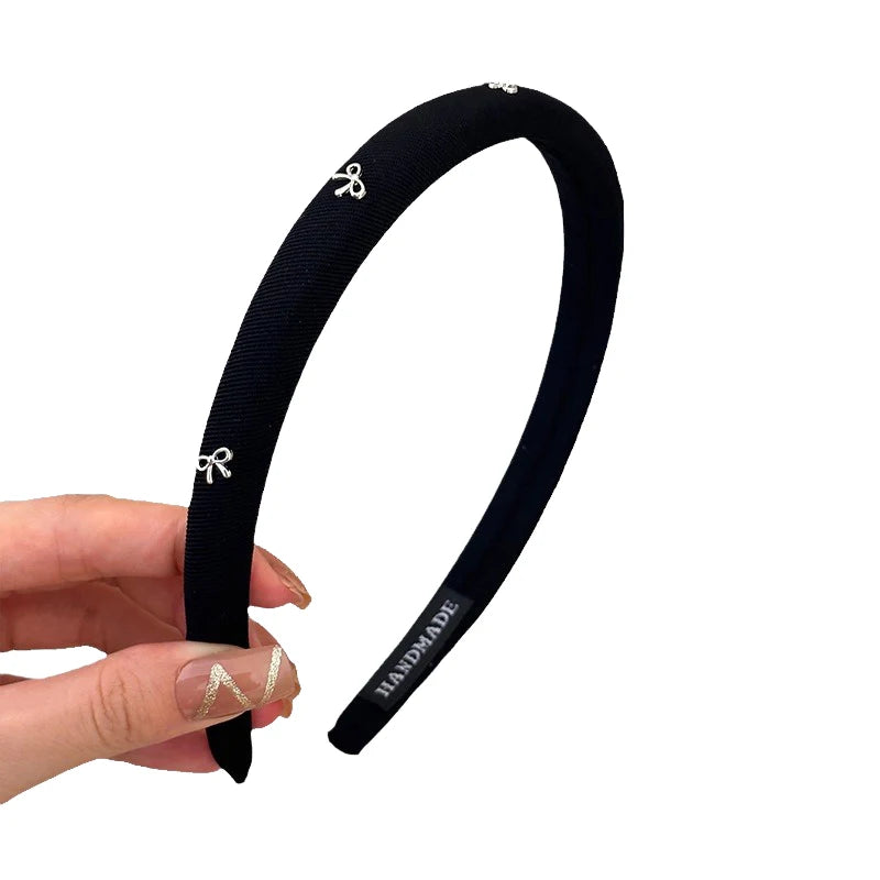 Korean Bow Headband for Women - Cute Cotton Hair Accessory
