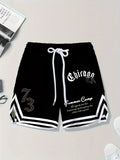 Summer 2025 new 3D digital printed digital 73 pattern casual, fashionable, soft, comfortable and lightweight men's shorts