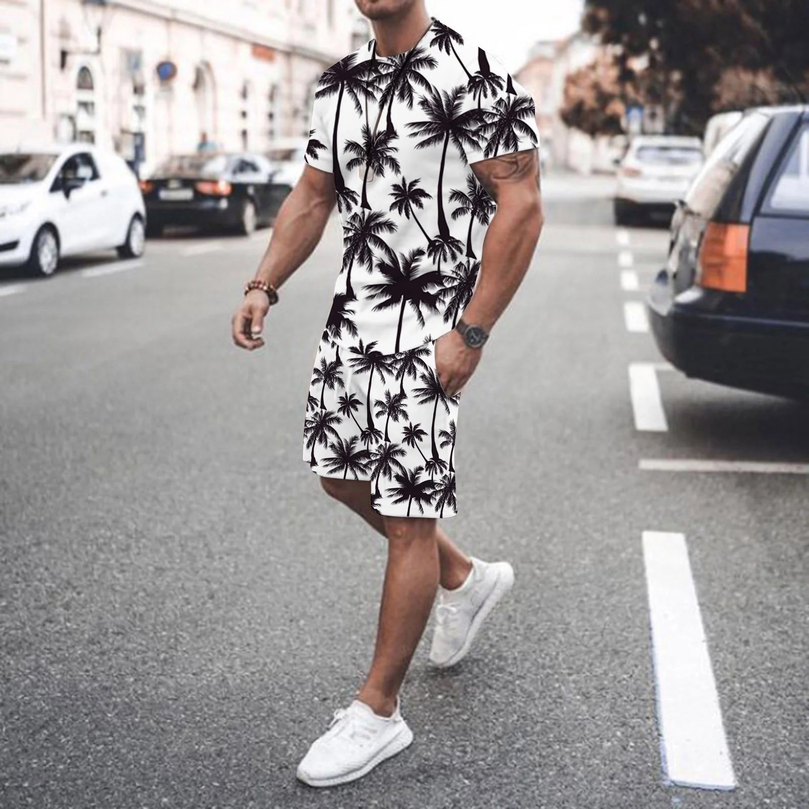 Men's Sportswear Trend Men Sets 3D Printed Tracksuits Clothing Casual Shorts+tshirts Set Sweat Suits Summer Tracksuit Men Sets