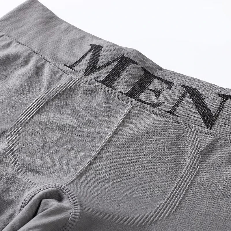 Men's High Elastic Boxer Briefs Soft Cotton Stretch Shorts