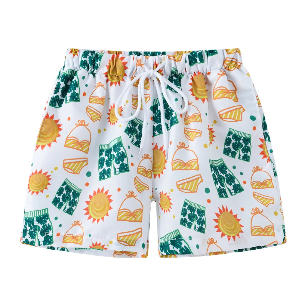 2026 Summer Boys Cartoon Swimming Trunks Beach Shorts