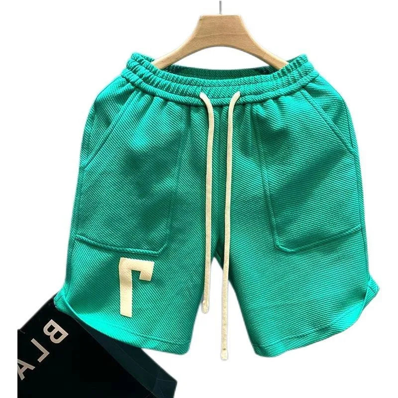 YIGUDAR Men's Casual Beach Shorts in Cotton and Polyester