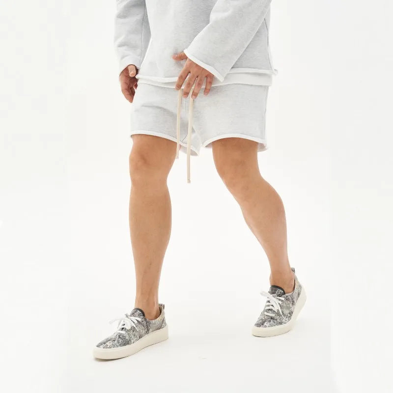 YOSHINEE Casual Men Ripped Cotton Gym Shorts