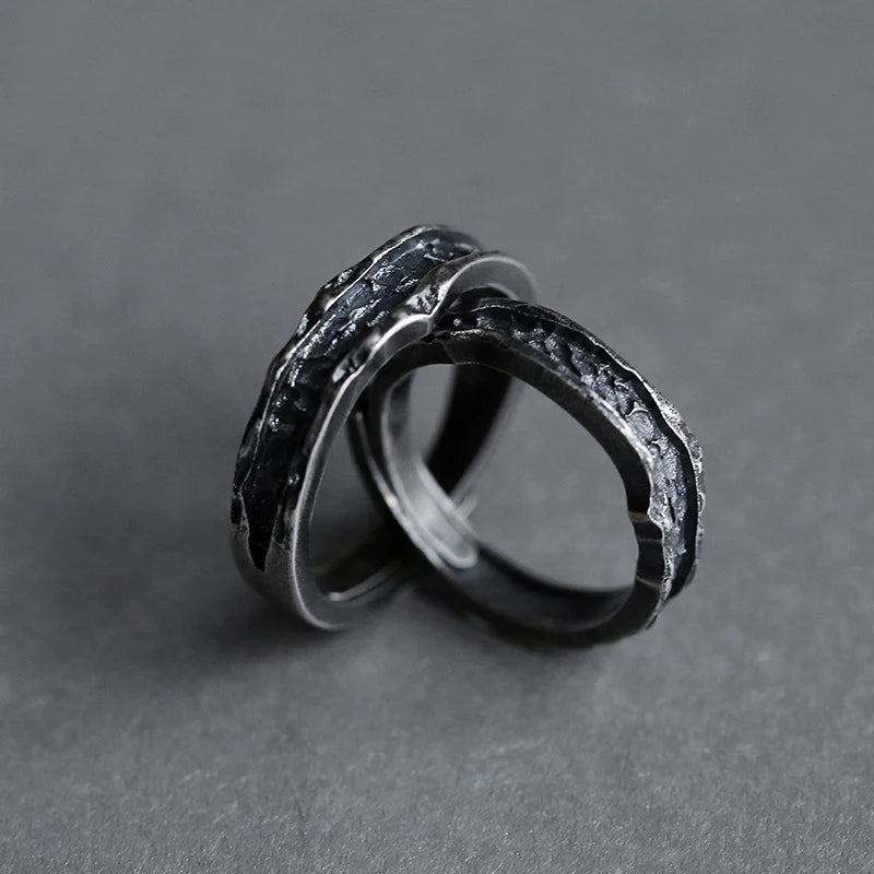 New Ring Male Couple Ring Handmade Retro Simple Men's and Women's Rings