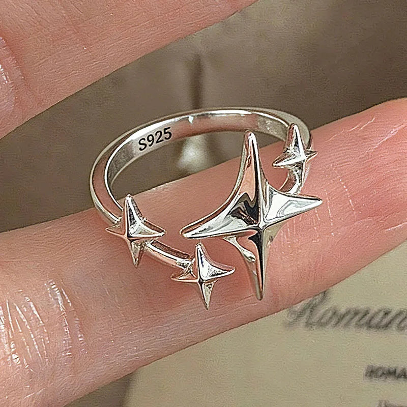 BF CLUB 925 Sterling Silver Handmade Women’s Irregular Ring