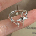 BF CLUB 925 Sterling Silver Handmade Women’s Irregular Ring