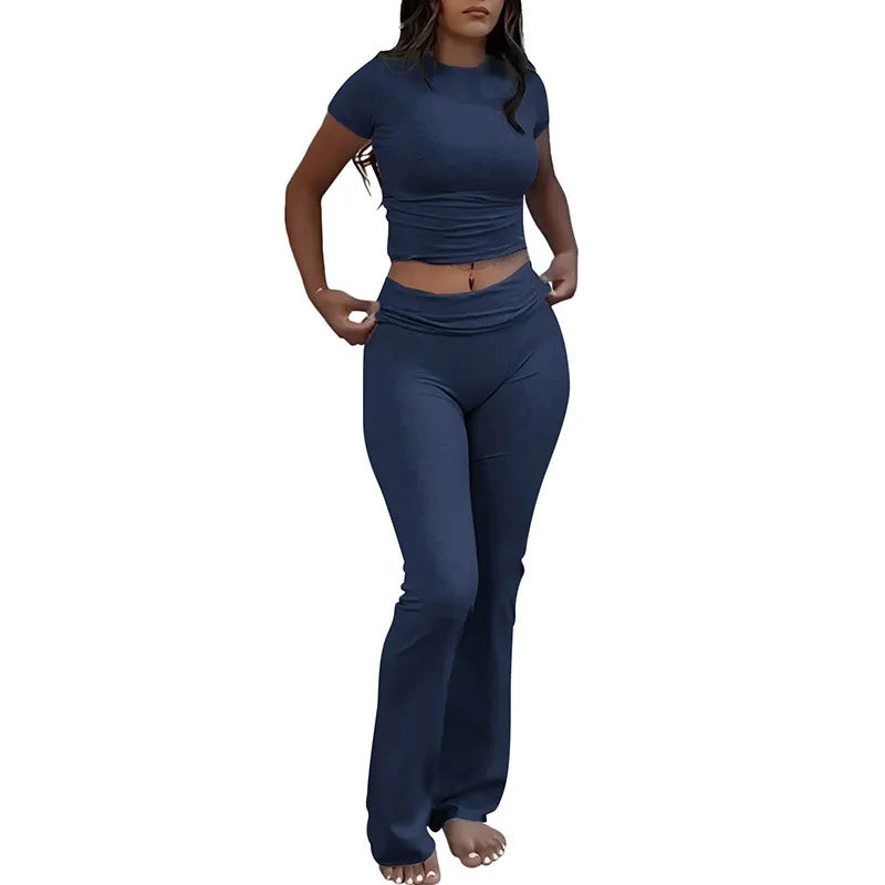 High Stretch Cotton Lounge Wear Set for Women