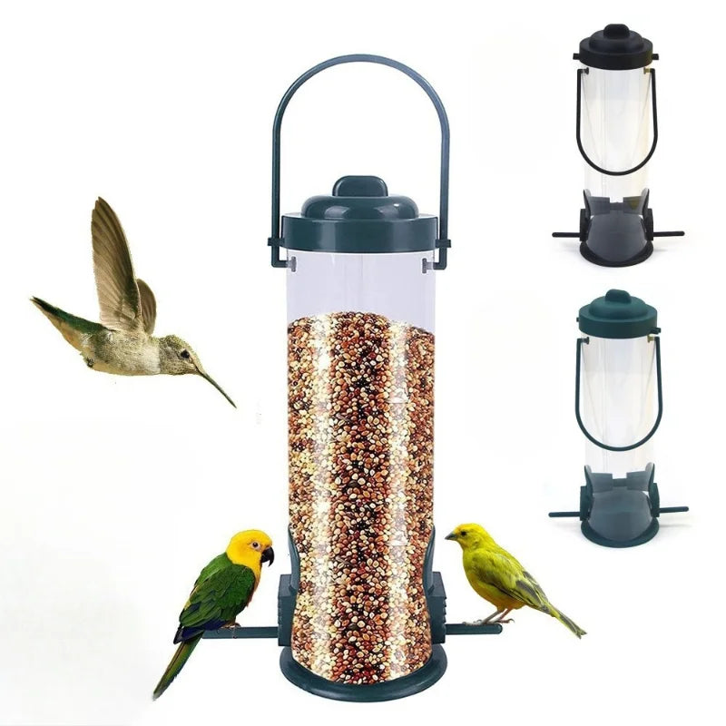 Automatic Outdoor Hanging Bird Feeder for Wild Birds