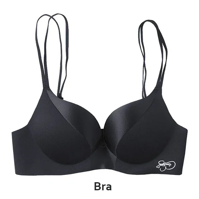 Comfortable Seamless Push Up Bra Set for Women 2024