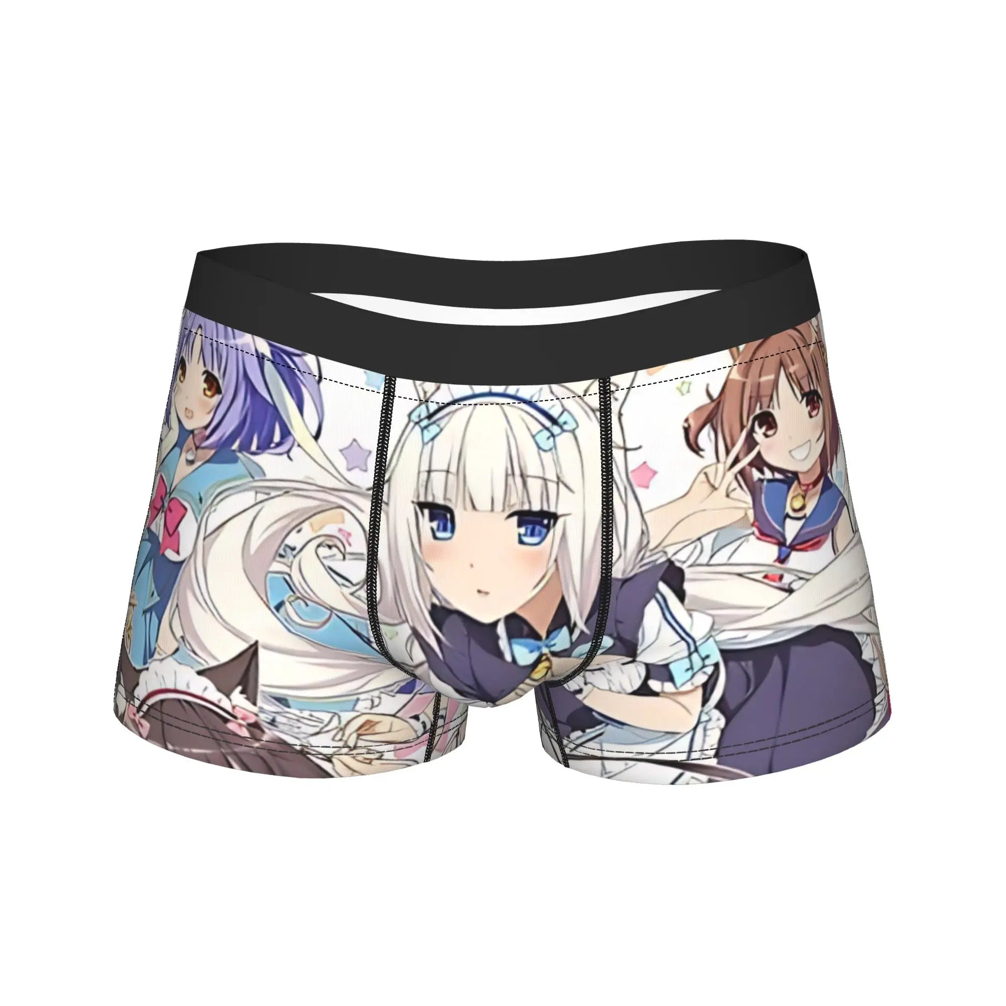 Men's Funny Cartoon Boxer Shorts Breathable Polyester Underwear