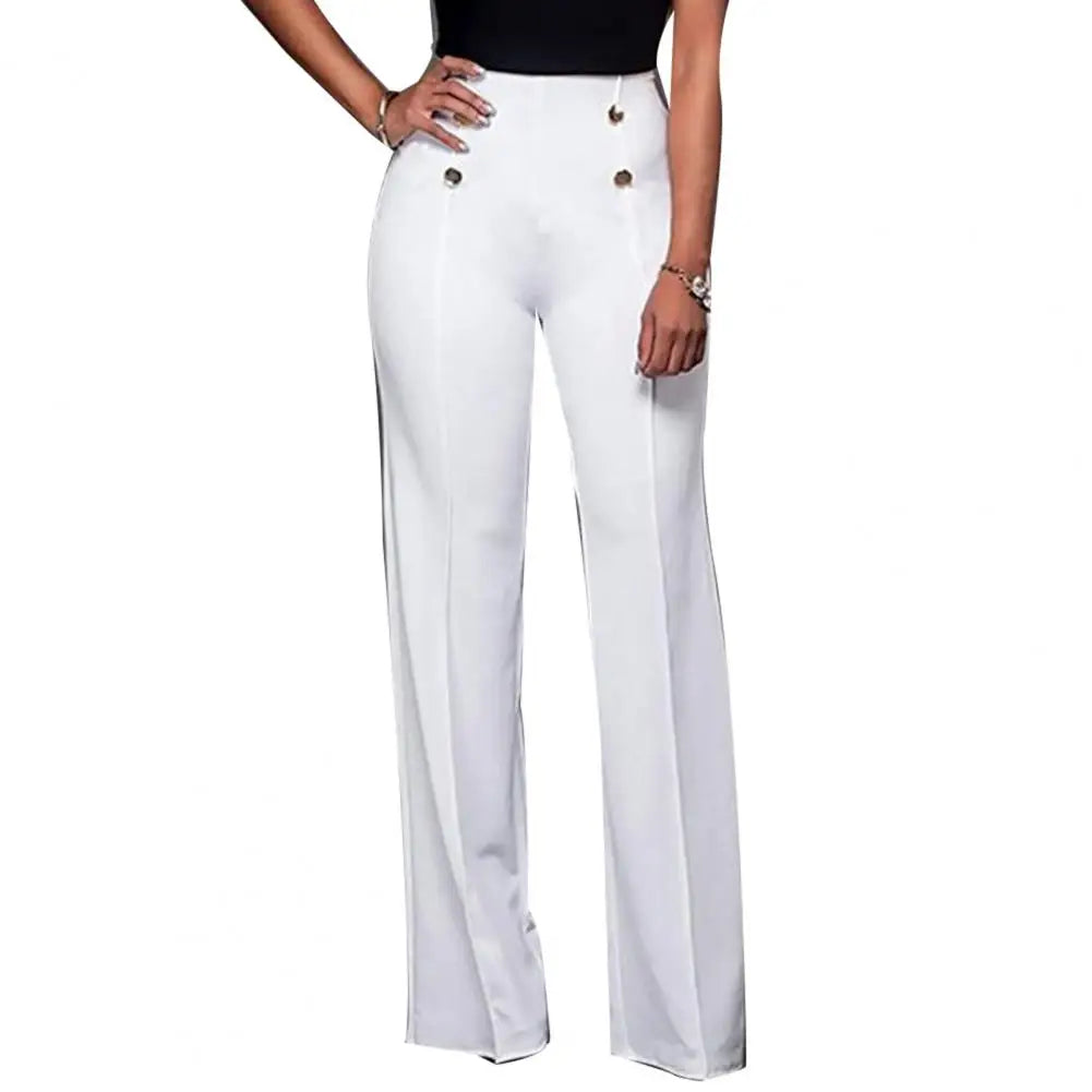 Women High Waist Wide Leg Pants for Casual Autumn Wear