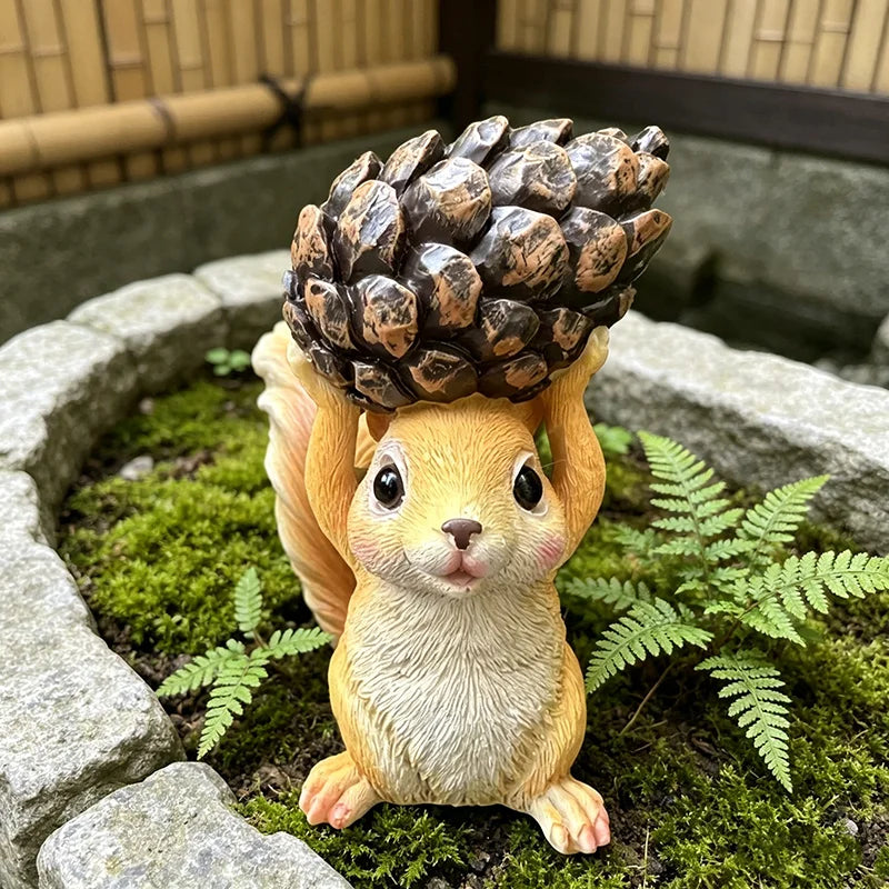 Cartoon Squirrel Decorative Sculpture for Garden and Park