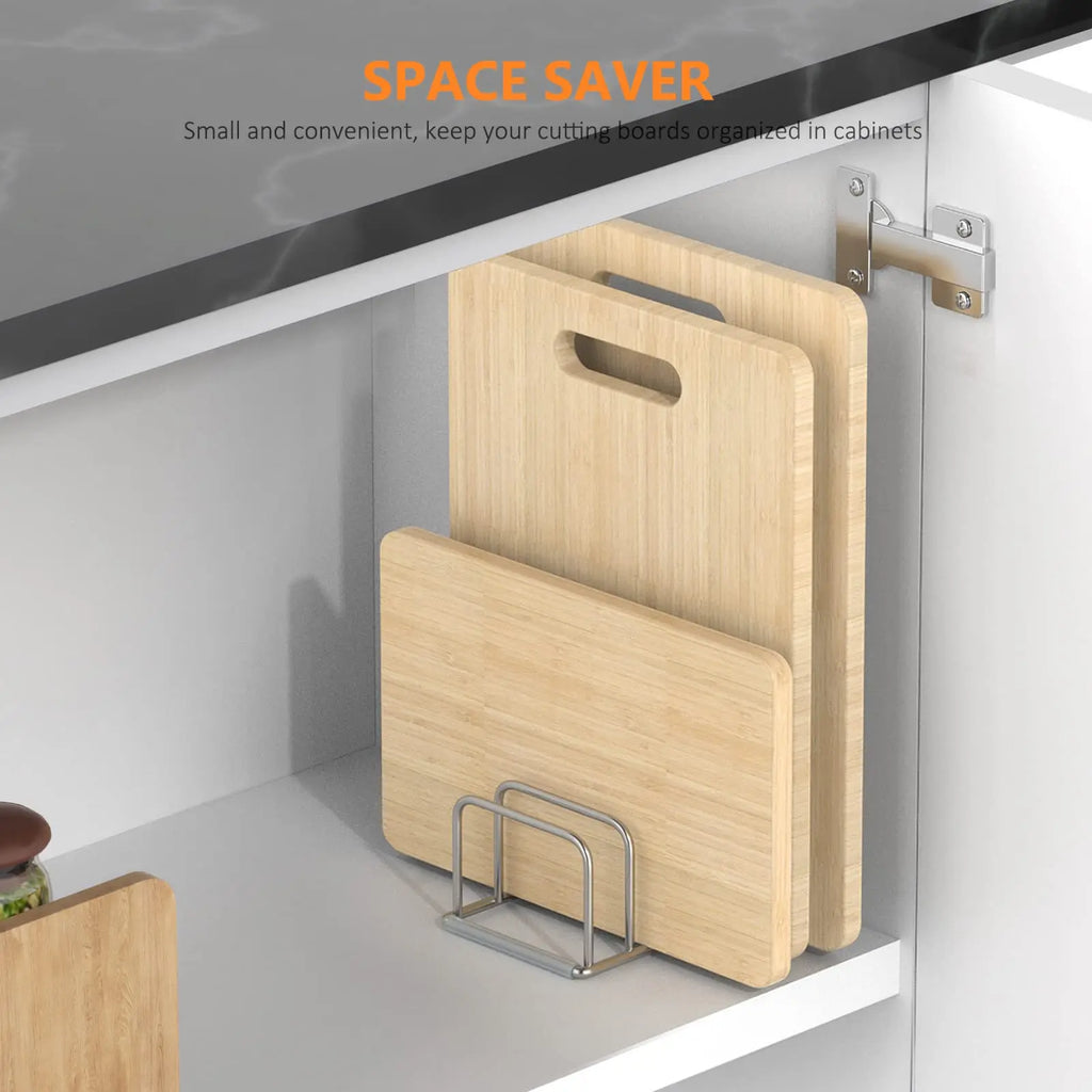 Stainless Steel Kitchen Cabinet Organizer with 5 Slots
