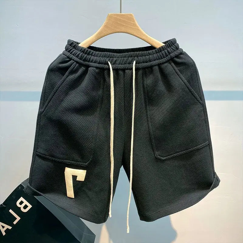 YIGUDAR Men's Casual Beach Shorts in Cotton and Polyester