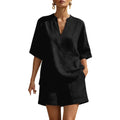 MALEY LifeStyle Summer Women's V Neck Pullover Top and Shorts