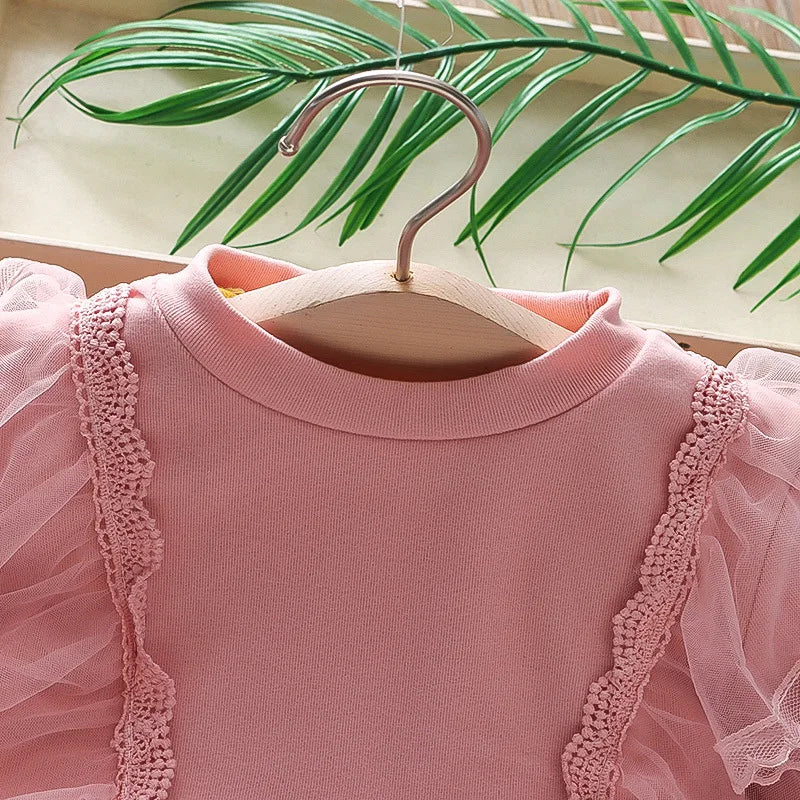 Girls Long Sleeve Tutu Dress for Autumn by YWHUANSEN